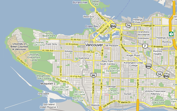 Vancouver Map